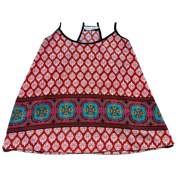 Women's Love Tree Happens multi color Tank Top/Blouse. Size Small - Picture 3 of 8